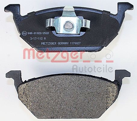 METZGER 1170027 GREENPARTS Bremsbelagsatz, Scheibenbremse